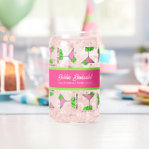 Pickleball Cocktail Dinks & Drinks Personalisiert Dosenglas