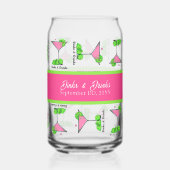 Pickleball Cocktail Dinks & Drinks Personalisiert Dosenglas (Rückseite)