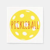 Pickleball Cocktail Napkins Serviette (Vorderseite)