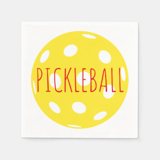 Pickleball Cocktail Napkins Serviette
