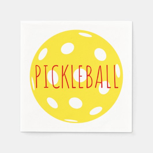 Pickleball Cocktail Napkins Serviette (Vorderseite)