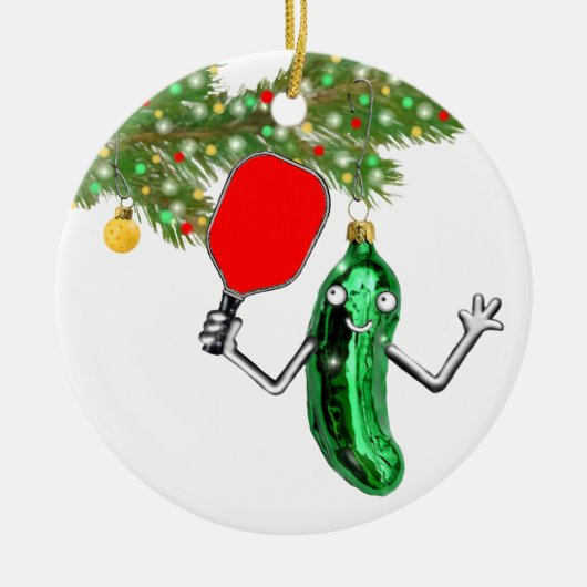 Pickleball Collectible Keramikornament (Vorne)