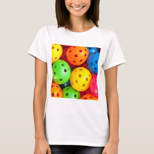 Pickleball Colorful T-Shirt (Vorderseite)
