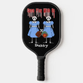 Pickleball Come Play mit Uns Horror Twins Personal Schläger (Rückseite)