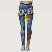 Pickleball-Comic Burst Starry Style Leggings (Vorderseite)