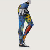 Pickleball-Comic Burst Starry Style Leggings (Rechts)