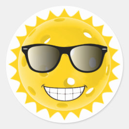 Pickleball Cool Runder Aufkleber