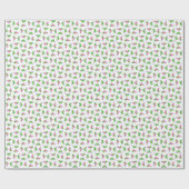 Pickleball Cosmo Cocktail Dinks & Drinks White Geschenkpapier (Flach)