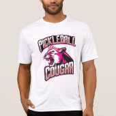 Pickleball Cougar mit weichem Auge T-Shirt (Vorderseite)