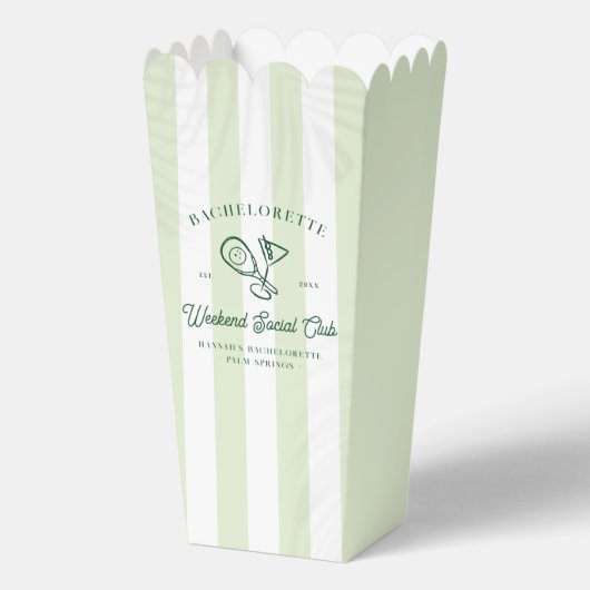 Pickleball Country Club | Bachelorette Geschenkschachtel (Rückseite)