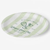 Pickleball Country Club | Bachelorette Pappteller (Schrägansicht)