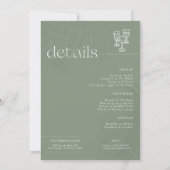 Pickleball Country Club | Bachelorette Weekend Einladung (Rückseite)