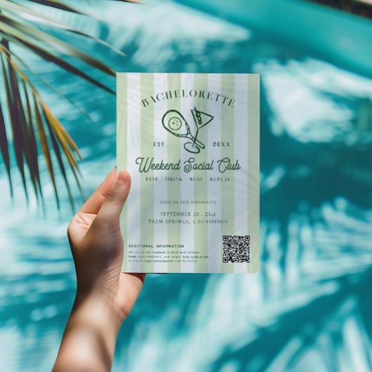 Pickleball Country Club | Bachelorette Weekend Einladung