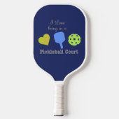 Pickleball Court Funny Schläger (Rückseite)