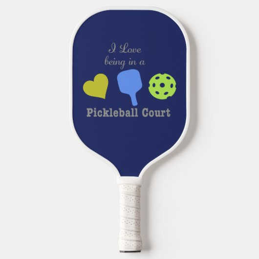 Pickleball Court Funny Schläger (Vorderseite)