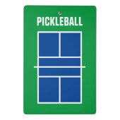 Pickleball Court Mini-Zwischenablage für Trainer u Mini Klemmbrett (Rückseite)
