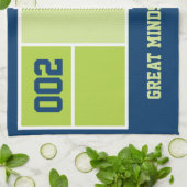 Pickleball Court mit benutzerdefiniertem Text und Geschirrtuch (Gefaltet)