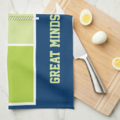 Pickleball Court mit benutzerdefiniertem Text und Geschirrtuch (Viertel Falte)