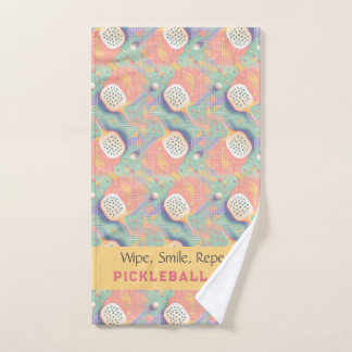 Pickleball Court Pastell Charm Handtuch