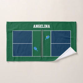 Pickleball Court Personalisiert Handtuch