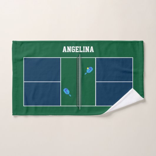 Pickleball Court Personalisiert Handtuch (Handtuch)