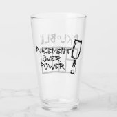 Pickleball Court Pint Glass Cup Glas (Rückseite)