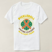 Pickleball Court Strong | Leukämie-Shirt T-Shirt (Design vorne)