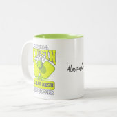 Pickleball-Cousin Wie regulärer Cousin nur Cooler Zweifarbige Tasse (Vorderseite Links)