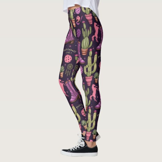 🐴 🌵 Pickleball Cowgirl Leggings (Links)