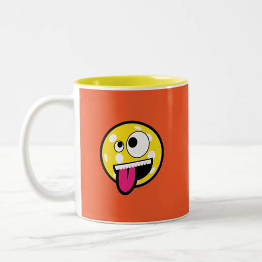 Pickleball Crazy Zweifarbige Tasse (Links)