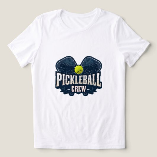 Pickleball Crew Shirt – Vintage Pickleball Team Ba (Design Vorderseite)