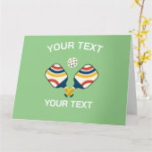 Pickleball Custom Karte (Gelbe Blume)