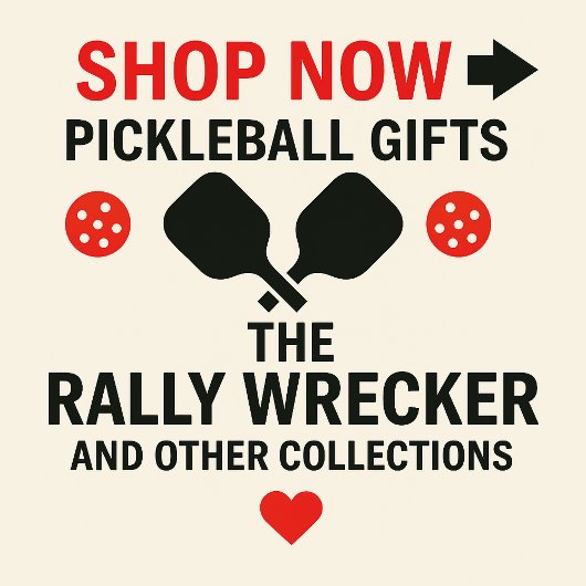 Pickleball Custom Name THE RALLY WRECKER Button