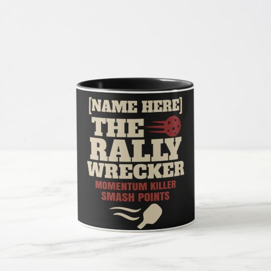 Pickleball Custom Name The Rally Wrecker Tasse (Zentrum)