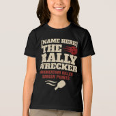 Pickleball Custom Name The Rally Wrecker Tri-Blend Shirt (Vorderseite)