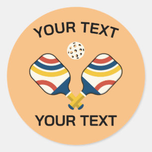 Pickleball Custom Runder Aufkleber