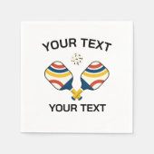 Pickleball Custom Serviette (Vorderseite)
