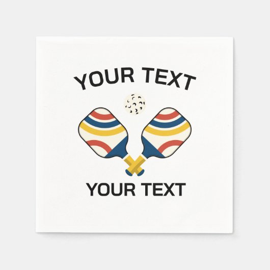 Pickleball Custom Serviette (Vorderseite)