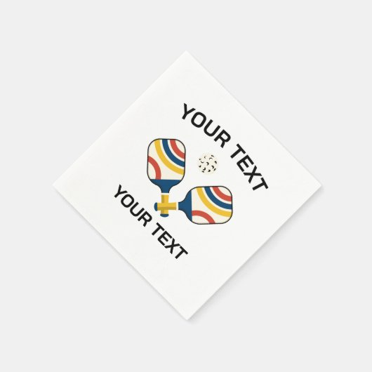 Pickleball Custom Serviette (Ecke)