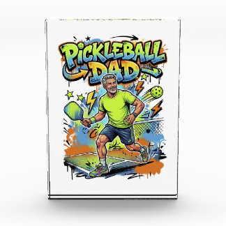 Pickleball Dad Graffiti Paddle Sport Art Fotoblock
