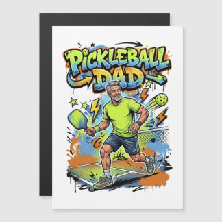 Pickleball Dad Graffiti Paddle Sport Art Magnetkarte