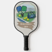 Pickleball Dad Personalisiertes Paddle mit Foto me (Vorderseite)