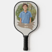 Pickleball Dad Personalisiertes Paddle mit Foto me (Rückseite)