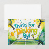 Pickleball Dankeskarte (Vorne/Hinten)