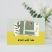 Pickleball Dankeskarte (Stehend Vorderseite)