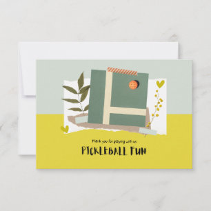 Pickleball Dankeskarte