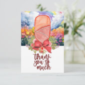 Pickleball Dankeskarte (Stehend Vorderseite)