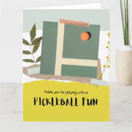 Pickleball Dankeskarte