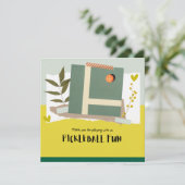 Pickleball Dankeskarte (Stehend Vorderseite)