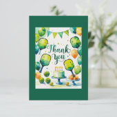 Pickleball Dankeskarte (Stehend Vorderseite)